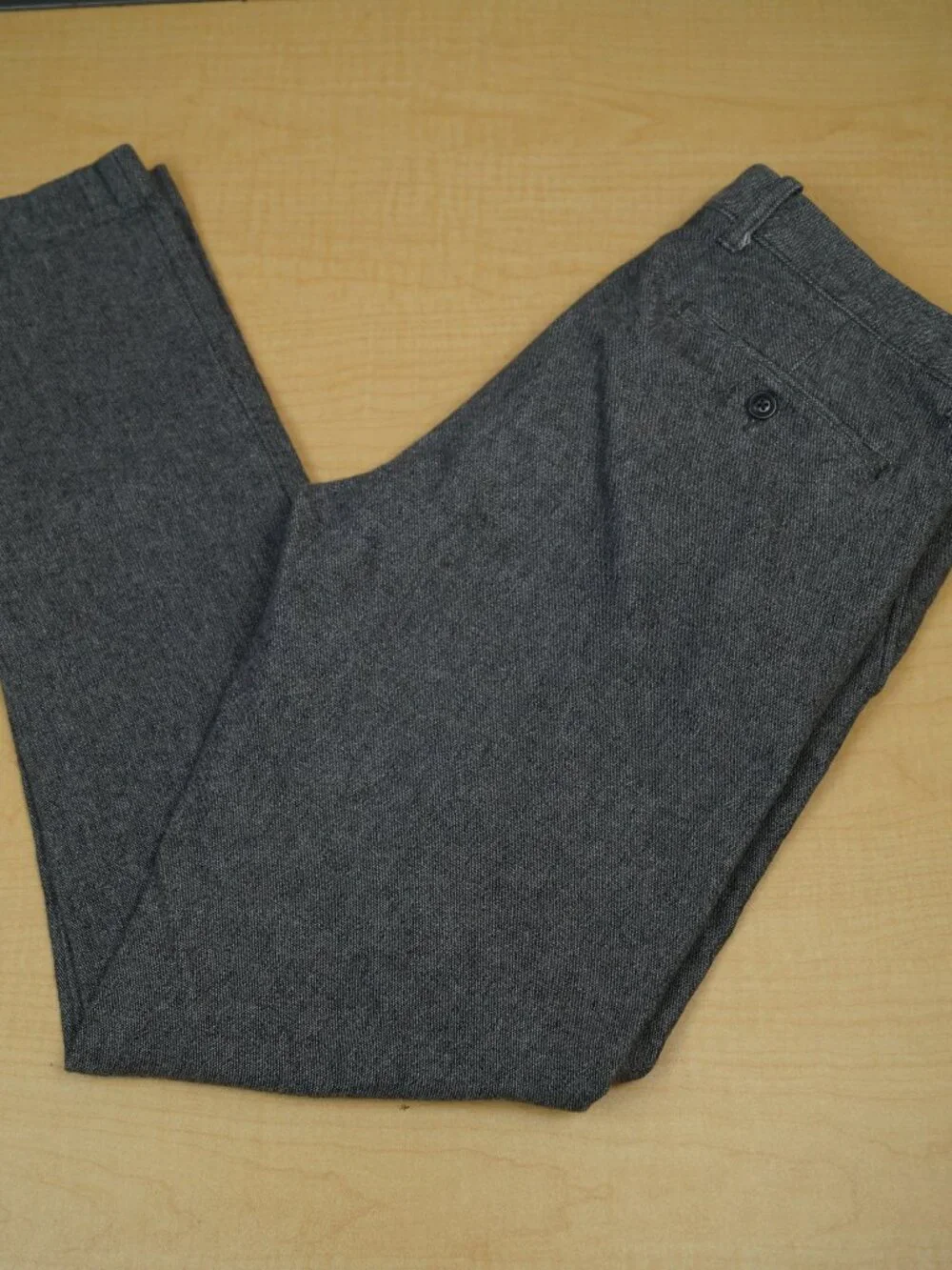 J Crew Stretch 484 Slim Stretch Chino Pants Gray Chambray Straight Mens 32 x 32